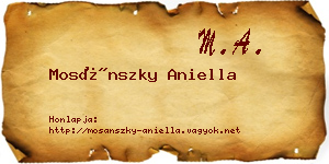Mosánszky Aniella névjegykártya
